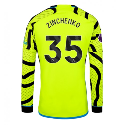 Pánský Fotbalový dres Arsenal Oleksandr Zinchenko #35 2023-24 Venkovní Dlouhý Rukáv